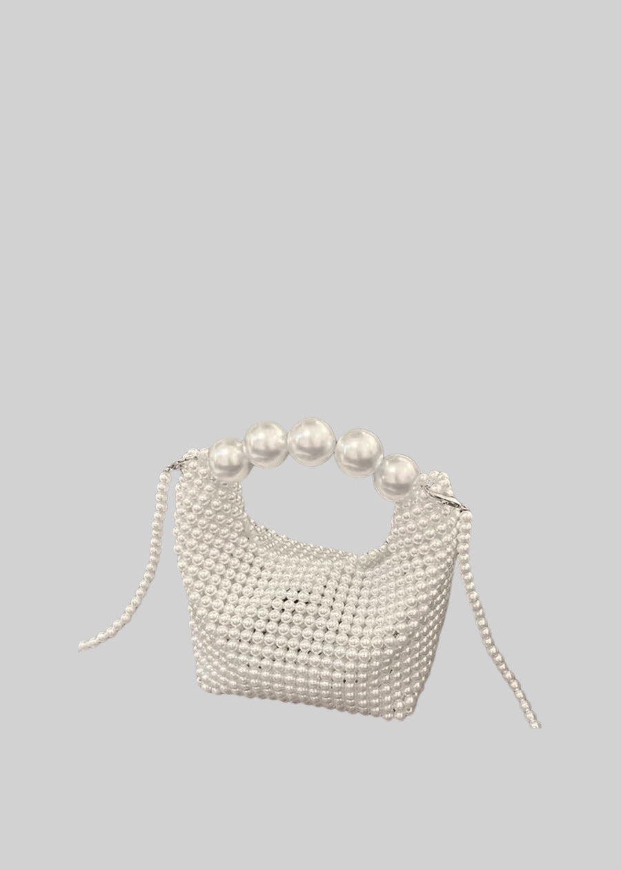 Mini Pearl Bag - White