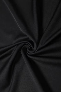 Armelle Maxikleid mit langen Ärmeln und Spitzenoberteil – Schwarz